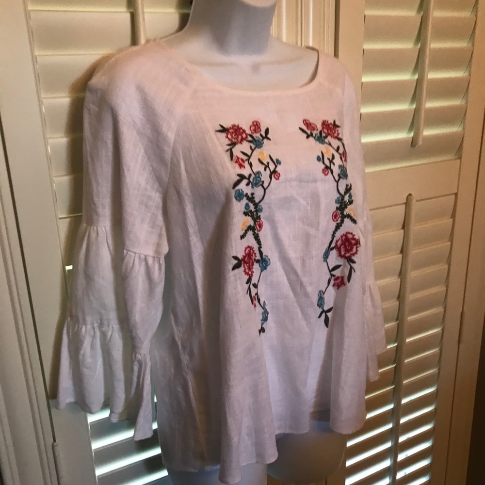 Chelsea & Theodore Embroidered Top
